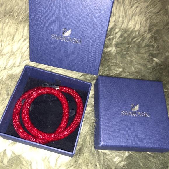 Swarovski Jewelry - SWAROVSKI stardust bracelet OR choker - RUBY RED